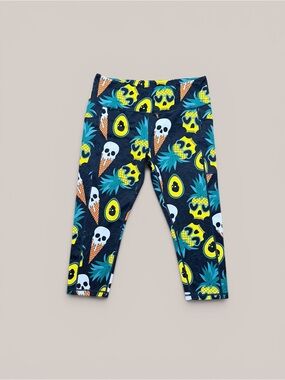 Constantly Varied Gear CVG Ice Cream Skulls Capri Leggings